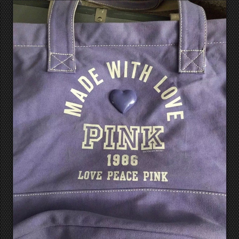 PINK Victoria Secret tote (purple)